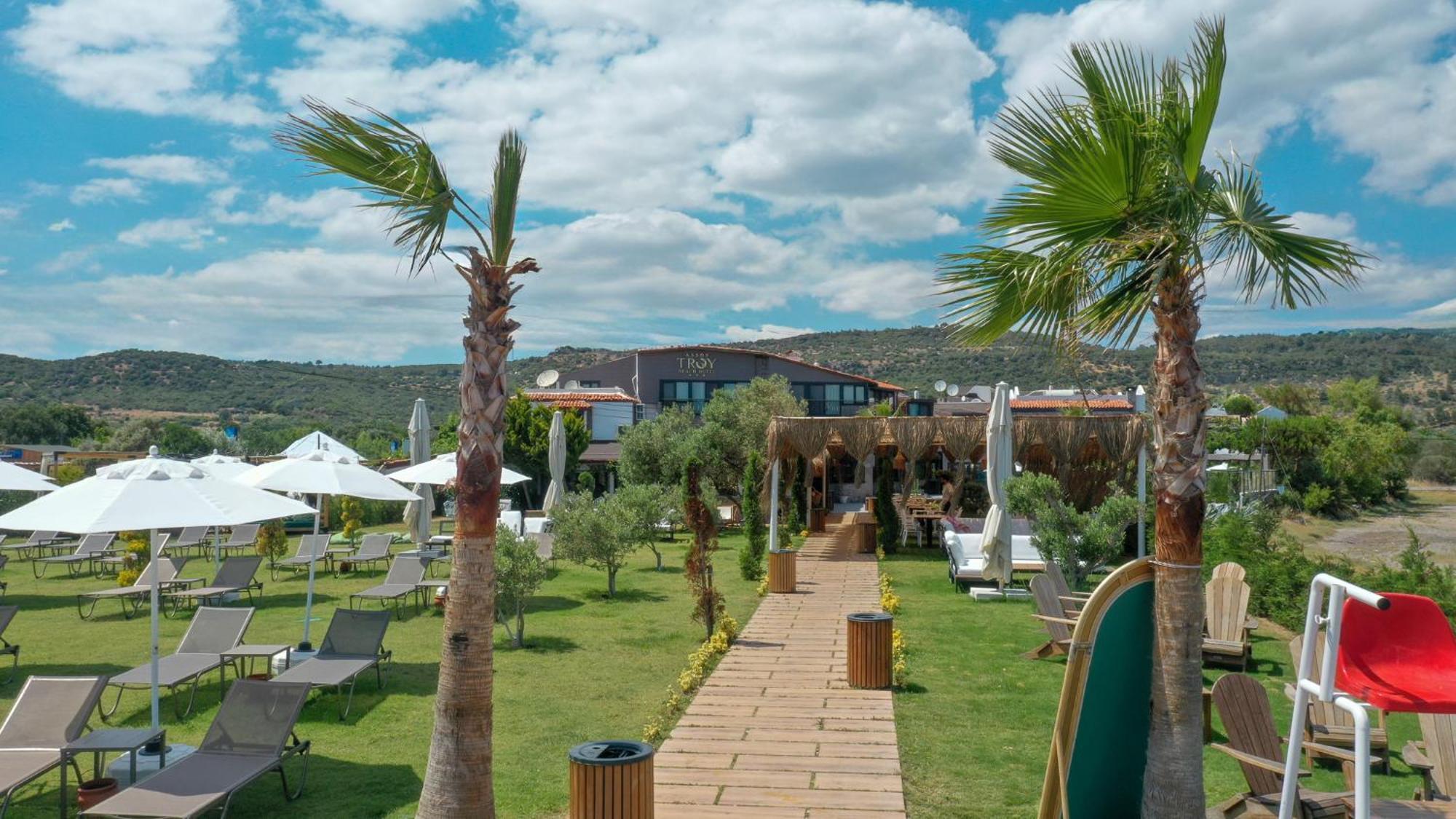 Assos Troy Beach Hotel Esterno foto
