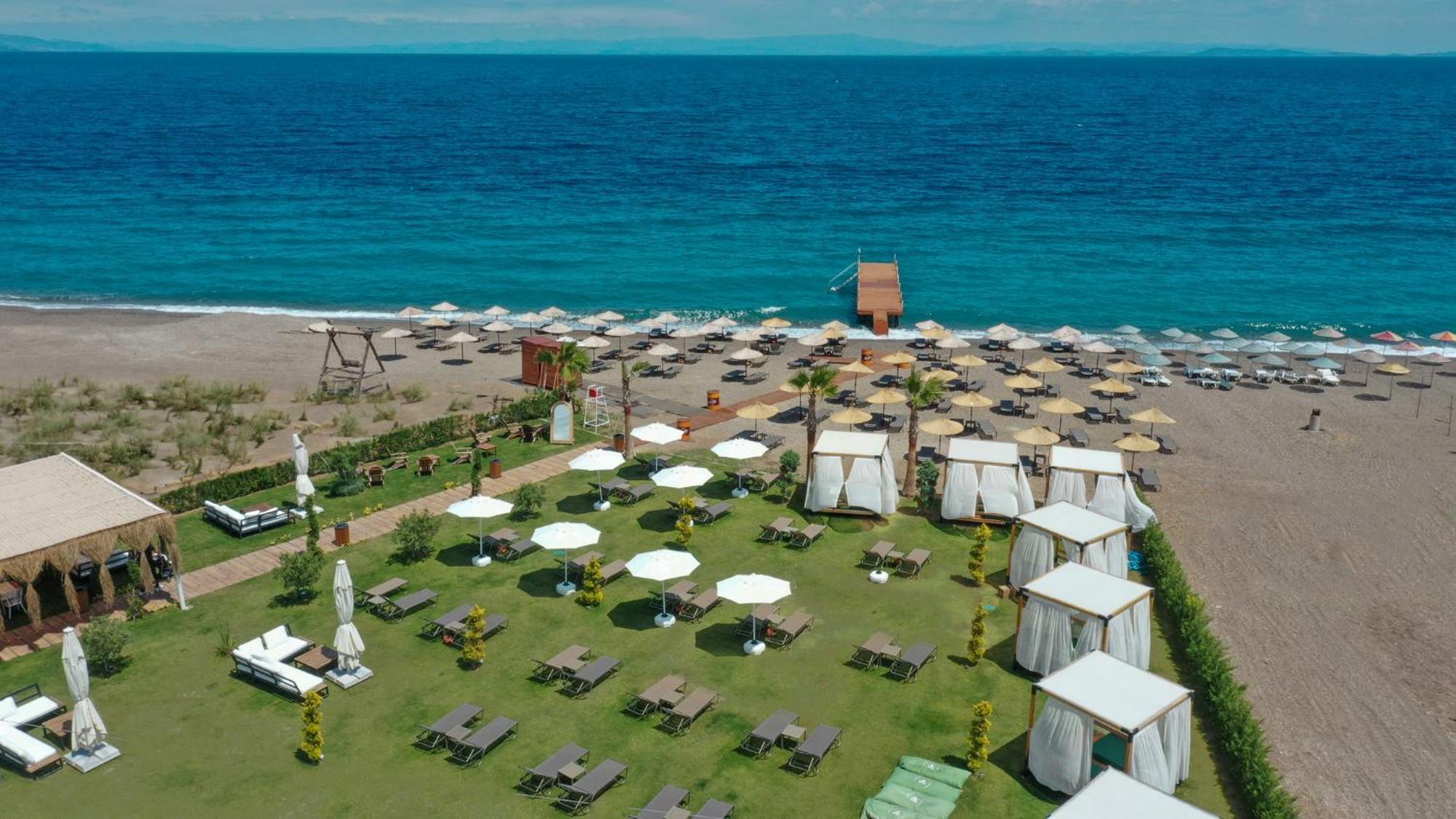 Assos Troy Beach Hotel Esterno foto